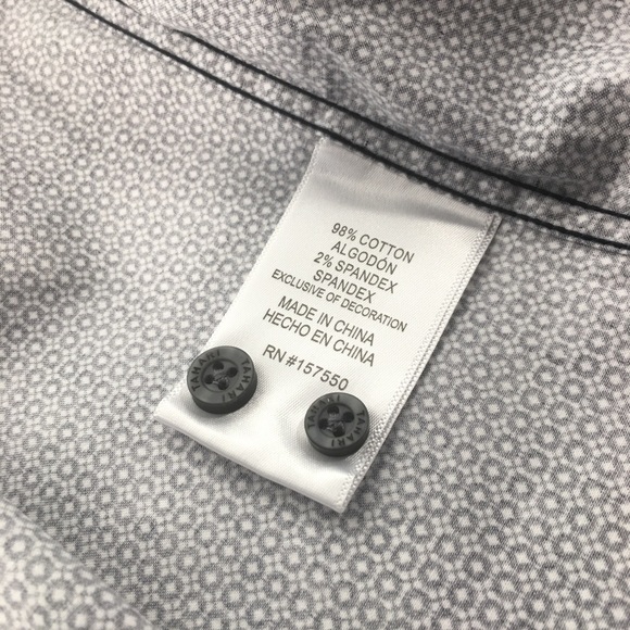 Long-sleeve stretch dress shirt sharp contrast - Picture 2 of 6